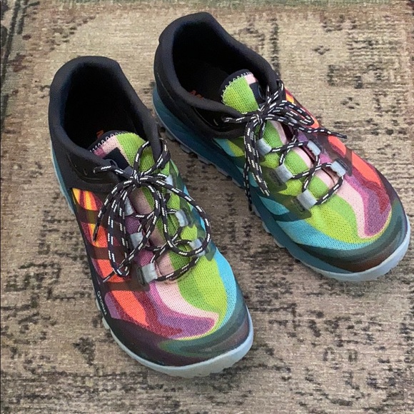 womens merrell antora rainbow
